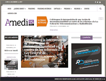 Tablet Screenshot of amedi.org.mx